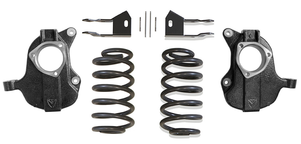 ~(65 lbs. 22X16X9)~ 2015 GMC Yukon XL 2wd W/ Auto Ride 2/3 Deluxe Lowering Kit. Includes-. Front 2 Drop Spindles. Rear 3 Drop Coils.