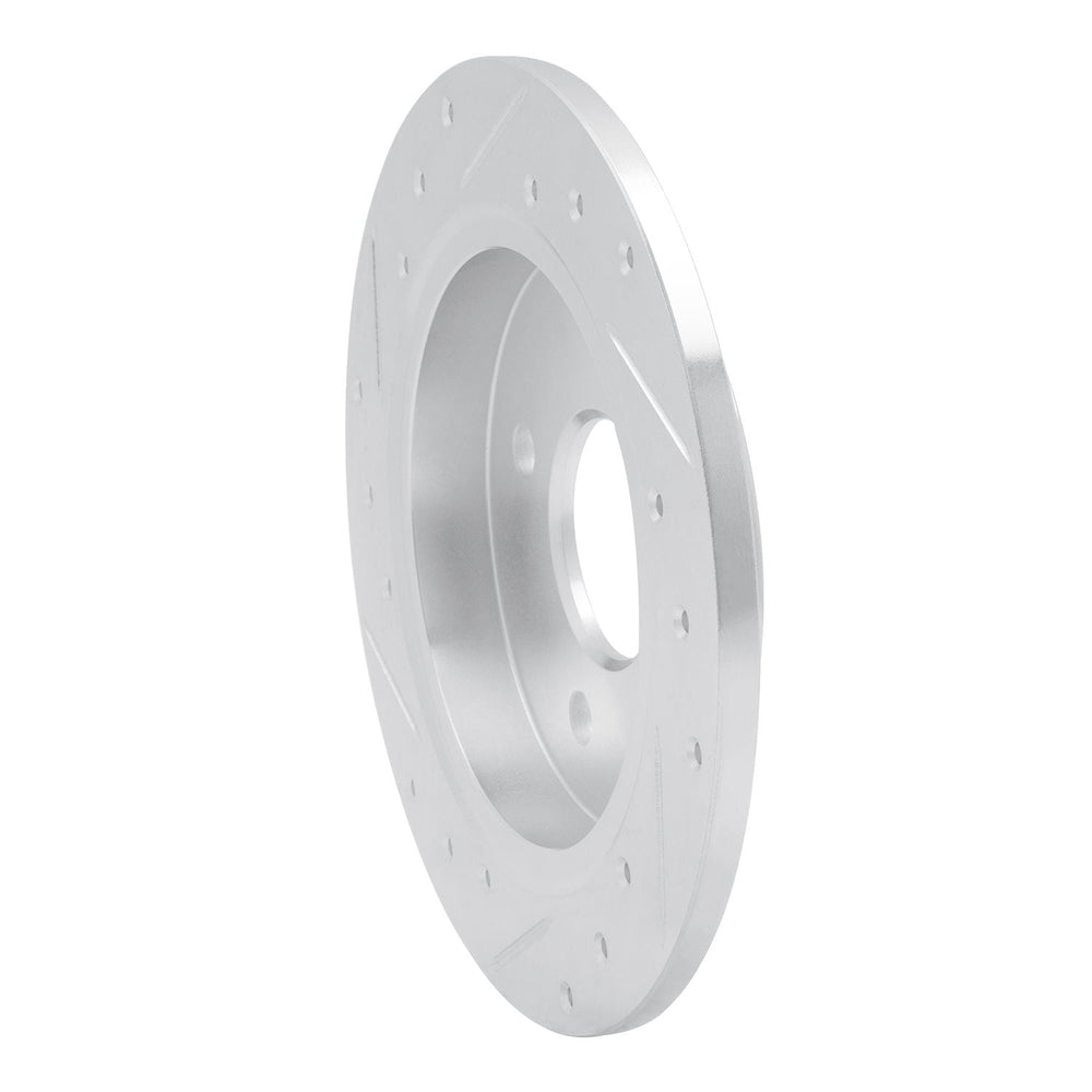 R1 01-19 Ford Fiesta (USA/Canada) Rear Right Drilled & Slotted Black Brake Rotor