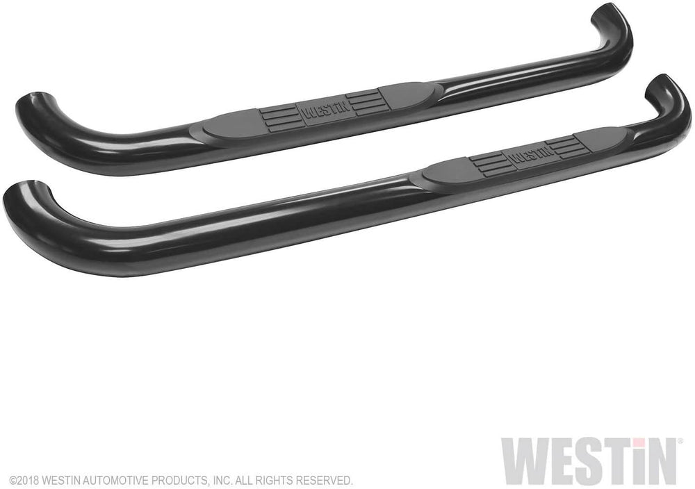~(27 lbs. 56X17X4)~ E-Series 3 Nerf Step Bars Black Silverado/Sierra 1500 Reg Cab 2014-2018 (Body Mount)