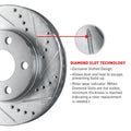 R1 Concepts Brake Rotor- D/S - Silver Fits Genesis G80