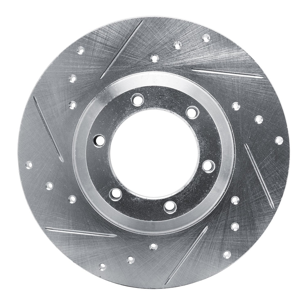 R1 78-83 Chevrolet Luv Front Left Drilled & Slotted Black Brake Rotor