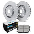R1 12-19 Mercedes-Benz GLE63 AMG S Rear Drilled & Slotted Black Brake Rotor