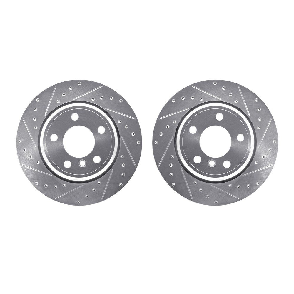 R1 Concepts Brake Rotor- D/S - Silver Fits BMW X5