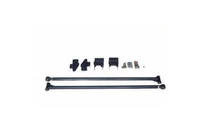 No Limit Premium 2 Diameter Traction Bars Black Semi Gloss Powder Coat for 2017-2022 Ford Superduty Short Bed with 4.5 per Axle Boxed Frame