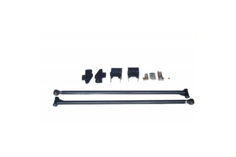 No Limit Premium 2 Diameter Traction Bars Black Semi Gloss Powder Coat for 2017-2022 Ford Superduty Short Bed with 4.5 per Axle Boxed Frame