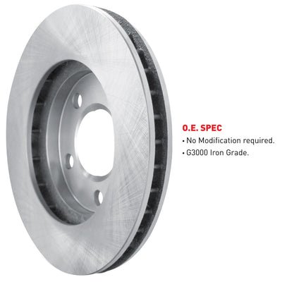 R1 Concepts Brake Rotor- Blank Fits Chevrolet Cobalt