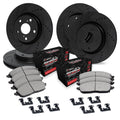 R1 12-25 Dodge Durango Front & Rear Drill/Slot Black Rotors w/Off-Road/Tow Pads