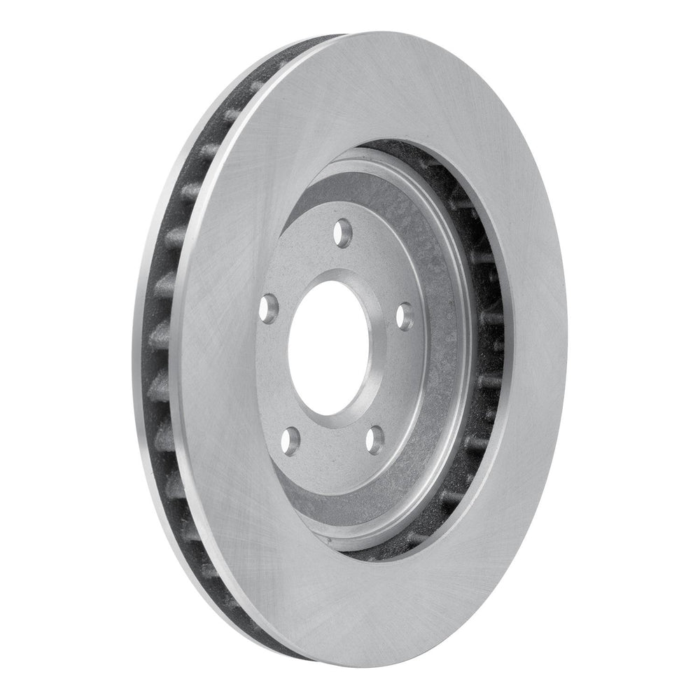 R1 97-09 Cadillac XLR Left Front Drilled & Slotted Black Brake Rotor