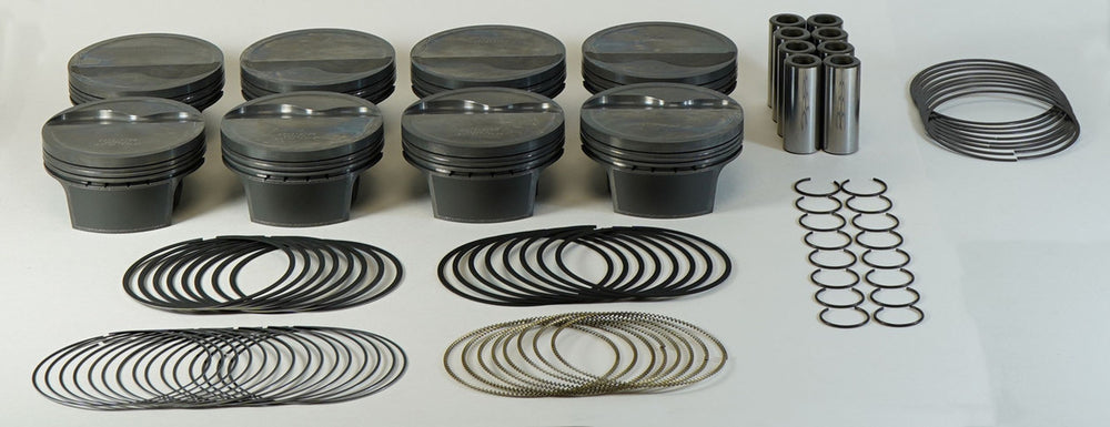 Mahle MS Piston Set Chevrolet LS 408ci 4.030in Bore 4.00in Stroke -25cc 9.5CR - Set of 8