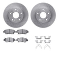 R1 Concepts Brake Rotor- Blank with Optimum Oe Pads Hdw Fits Honda CR-Z