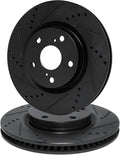 R1 Concepts Brake Rotor- D/S - Black Fits Lincoln Town