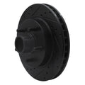 R1 88-94 Chevrolet C1500 Front Left Drilled & Slotted Black Brake Rotor