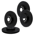 R1 Concepts Brake Rotor- Slotted - Black