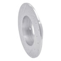 R1 Concepts Brake Rotor Drilled and Slotted Silver Fits Nissan Sentra