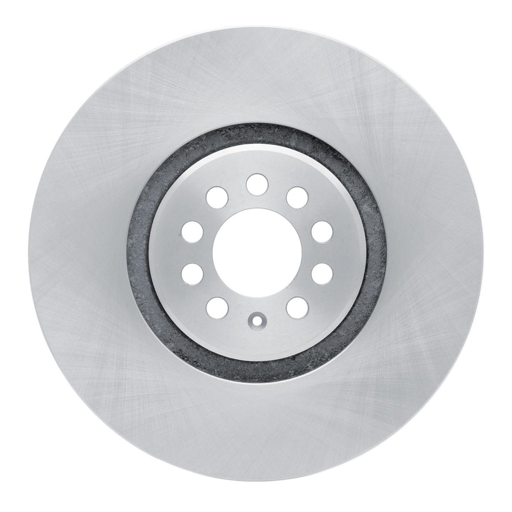 R1 Concepts Brake Rotor Drilled and Slotted Silver Fits Audi TT