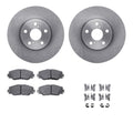 R1 Concepts E- Line Series Brake Rotor with Ceramic Brake Pads Hdw Fits Pontiac Vibe