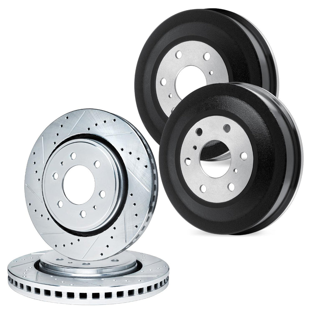 R1 Concepts Brake Rotor Drum- D/S - Silver Fits Toyota Land
