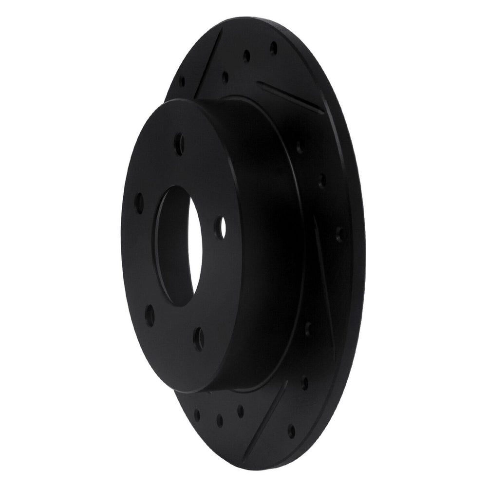 R1 Concepts Brake Rotor Drilled and Slotted Silver Fits Nissan Maxima