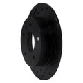 R1 Concepts Brake Rotor Drilled and Slotted Silver Fits Nissan Maxima