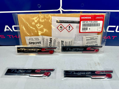 Genuine Acura 2022 MDX Type-S Black Chrome Emblems