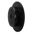 R1 98-10 Lexus GS400 Rear Right Drilled & Slotted Black Brake Rotor