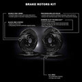R1 Concepts Disc Brake Kit Fits Renault Clio