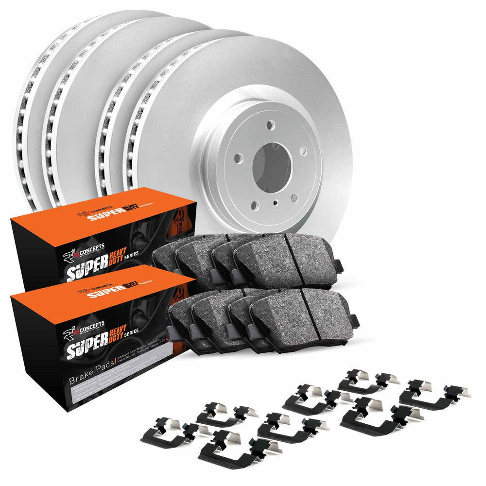 R1 Concepts Brake Rotor- Blank with Optimum Oe Pads Hdw Fits Chevrolet Camaro
