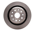R1 18-25 Lexus LS500 Right Rear Drilled & Slotted Black Brake Rotor
