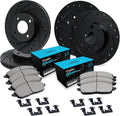 R1 E- Line Series Brake Rotor - D/S - Black w/ Ceramic Pads Hdw Fits Acura EL