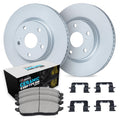 R1 Concepts Brake Rotor- Carbon Coated with Ceramic Pads Hdw Fits Genesis G90