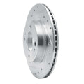 R1 16-25 Dodge Attitude (Mexico) Front Left Drilled & Slotted Black Brake Rotor