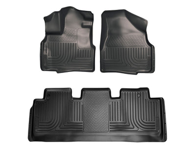 1117 HONDA ODYSSEY WEATHERBEATER FR & 2ND ROW FLOOR LINER BLACK