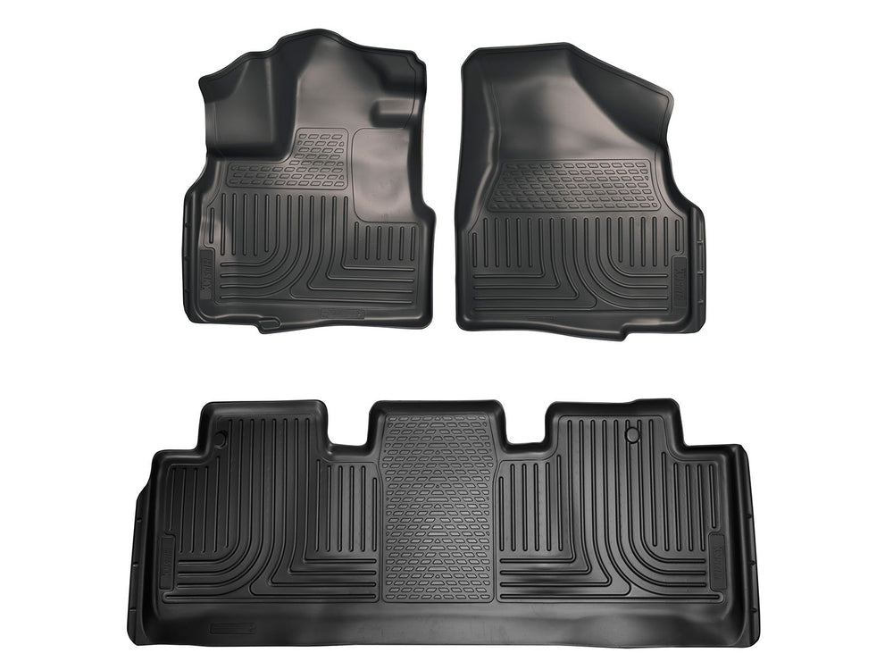 1117 HONDA ODYSSEY WEATHERBEATER FR & 2ND ROW FLOOR LINER BLACK