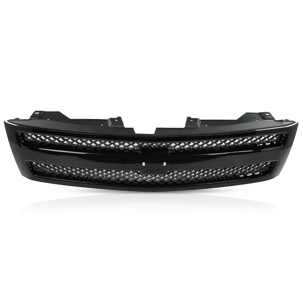 19C SILVERADO WT/CUSTOM/TRAIL BOSS/LT TRAIL BOSS GRILLE OVERLAY GLOSS BLACK