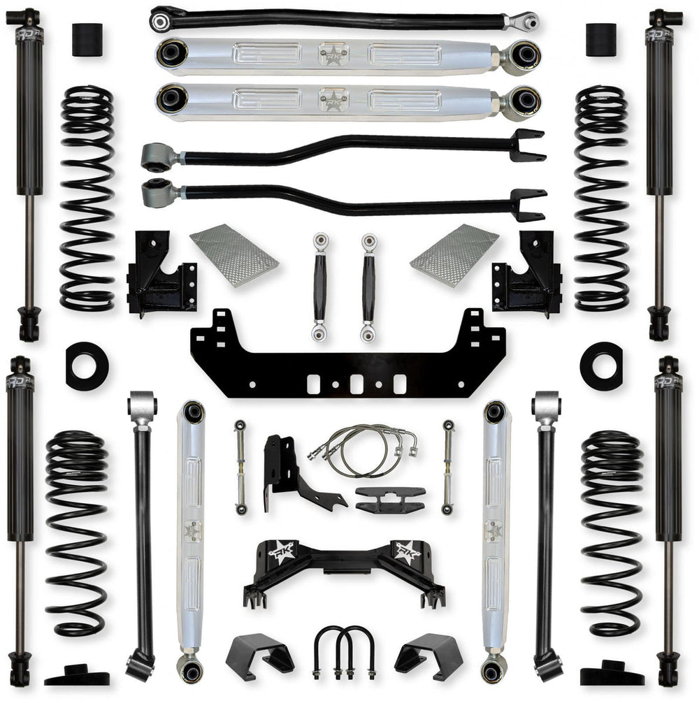19C WRANGLER JT 4.5IN SILVERBACK PRO ELITE SYS W/ PB+J LOWER ARMS STAGE 1 FR