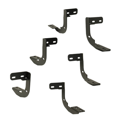 0924 RAM 1500/2500/3500 REG 6.5 IN SAWTOOTH SLIDE TRACK RUNNING BOARDS TXT BLACK