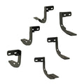 0924 RAM 1500/2500/3500 REG 6.5 IN SAWTOOTH SLIDE TRACK RUNNING BOARDS TXT BLACK