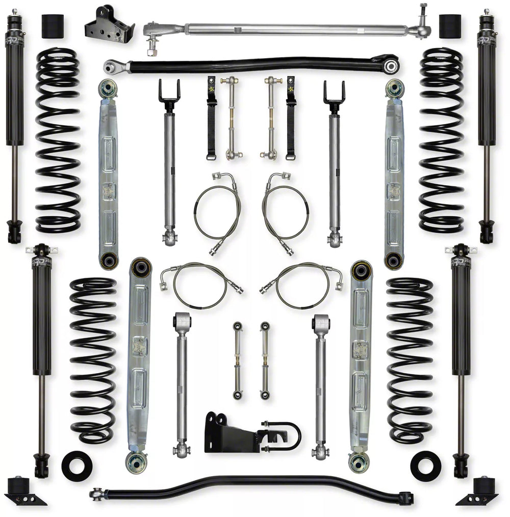 0718 WRANGLER JKU 4DR 4.5IN X FACTOR PRO ALUM SYS W/ PB+J LOWER CONTROL ARMS