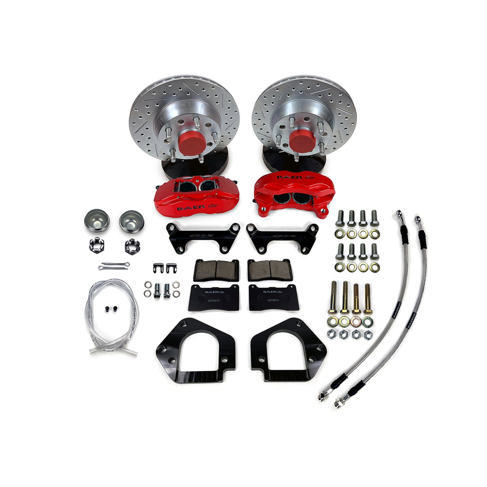 6472 GM ABODY FRONT BRAKE KIT W/ OE SPINDLE 11IN SS4INT HUB 5X4.75 WHEEL/BOL