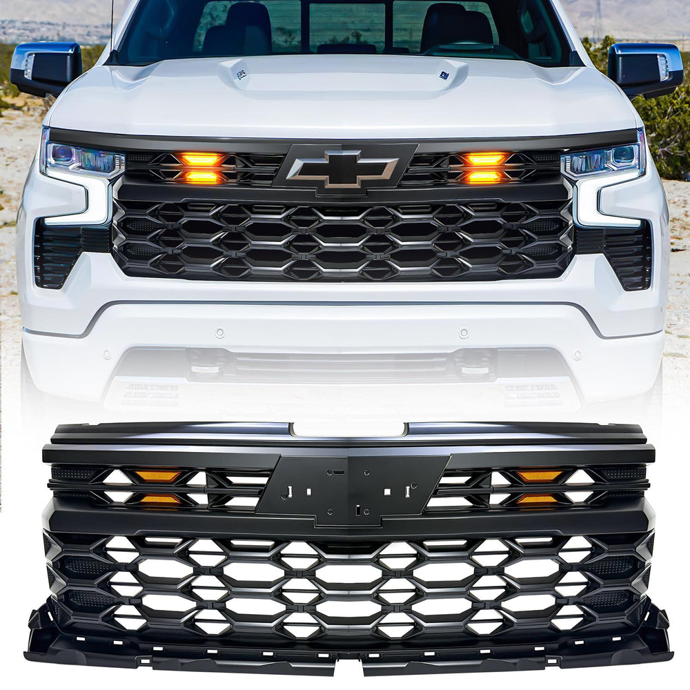 ARMOR GRILLE W/ LED AMBER LIGHTS, E