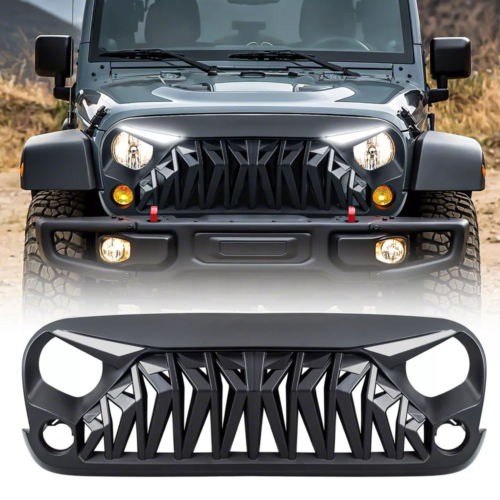 SHARK GRILLE W/ LED EYEBROW DRL AN