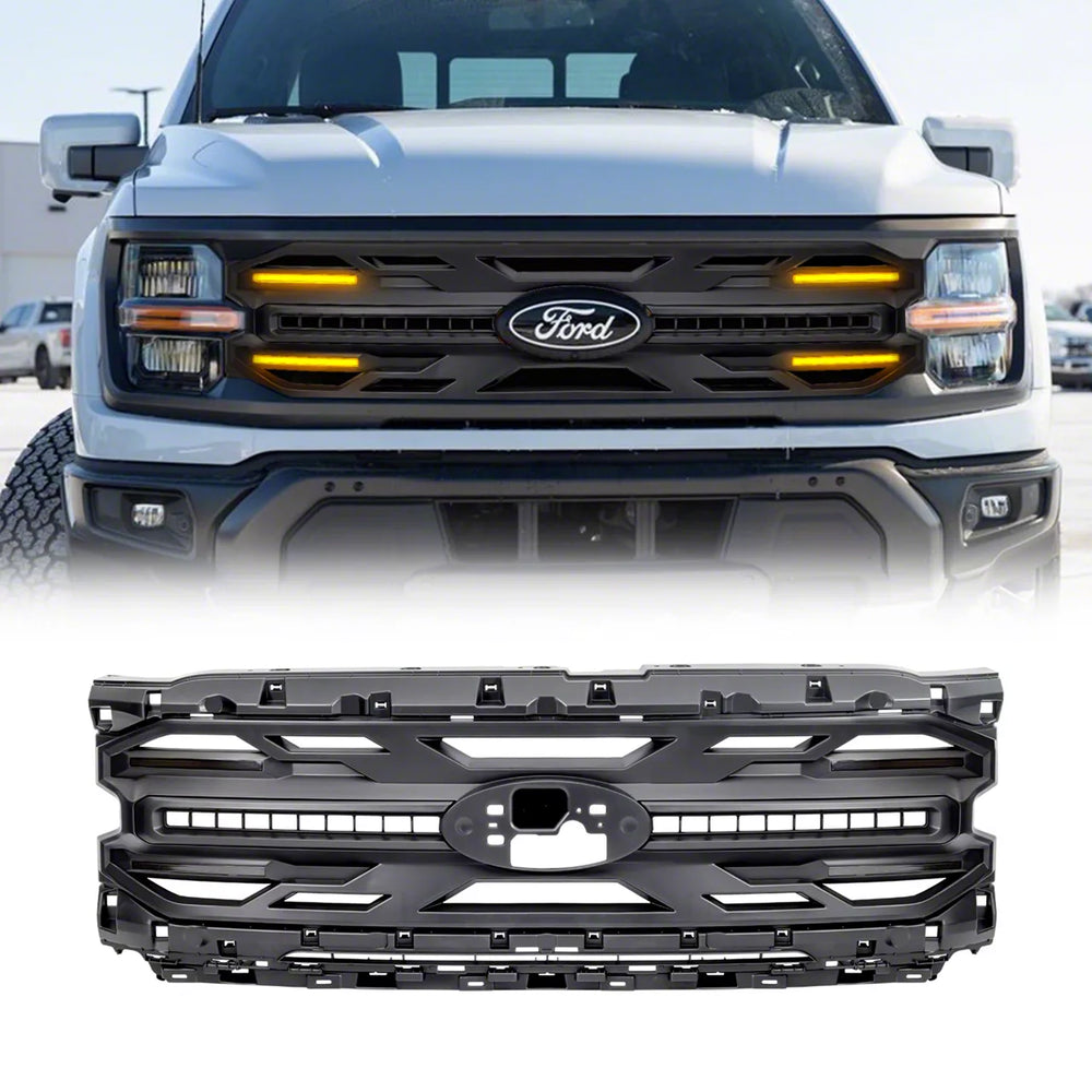 ARMOR GRILLE W/ AMBER LIGHTS & OEM