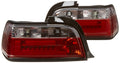TAIL LIGHTS RED CLEAR COUPE MODEL