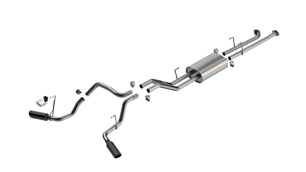 Borla 07-21 Toyota Tundra Cat-Back Touring SS Catback Exhaust w/ Black Chrome Tips