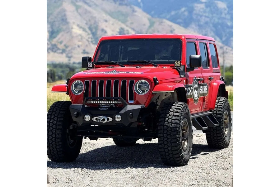 Rock Slide 18-25 Jeep Wrangler JL 7in Removable Deluxe Rock Rail Drop Step