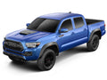 1623 TACOMA FENDER FLARE RVL STYLE 4PC BLACK