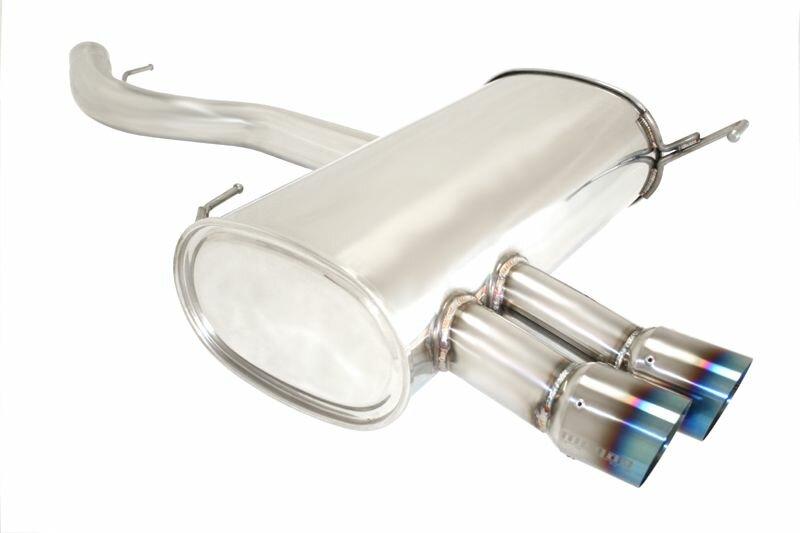 Megan Axle Back Exhaust 2007-11 BMW E90 2 4 Dr E92 2 Dr (328i only) Single w Burn Ti-Tips