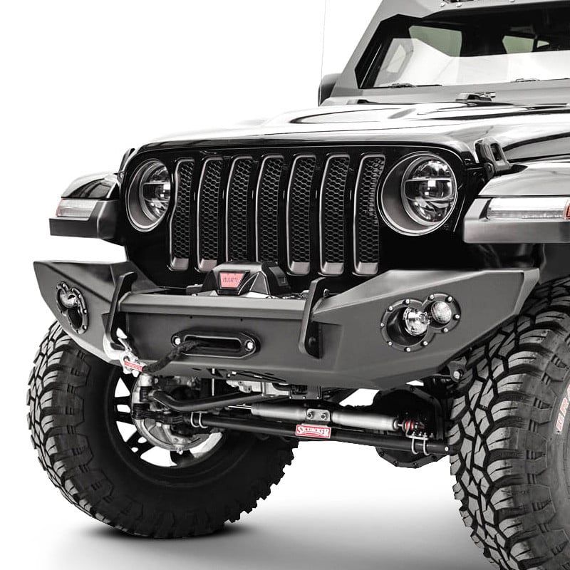 18C WRANGLER JL/JT PREMIUM FRONT LIFESTYLE BUMPER W/NO GUARD MATTE