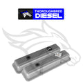 SBC MUSCLE SERIES VALVE COVERS,FINNED,NA