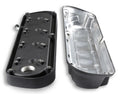 2-Piece Alm Valve Cover Set GM LS Black Finish